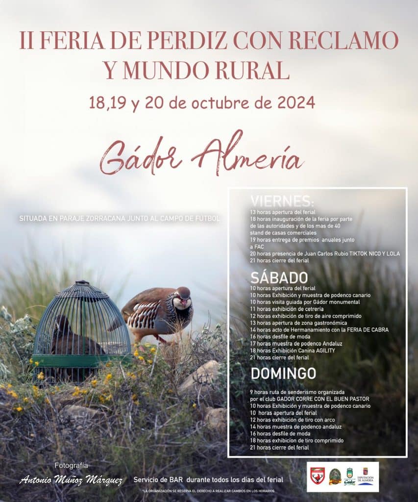 II Feria de Perdiz con reclamo y mundo rural 2024 en Gador