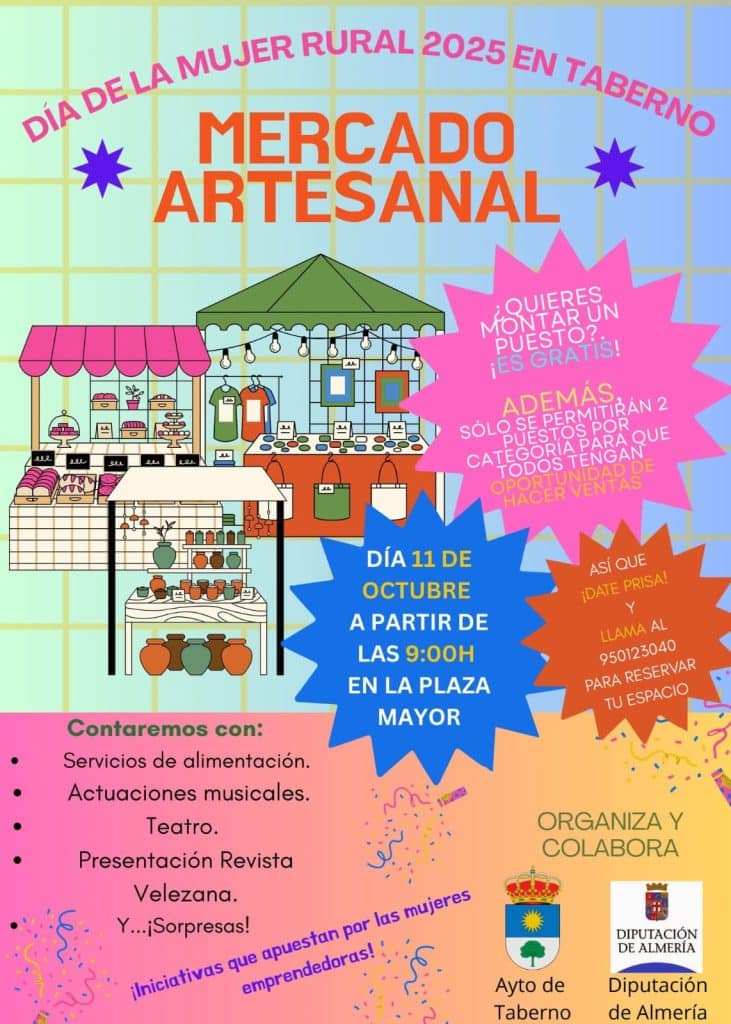 Mercado artesanal Taberno Día de la Mujer Rural 2025