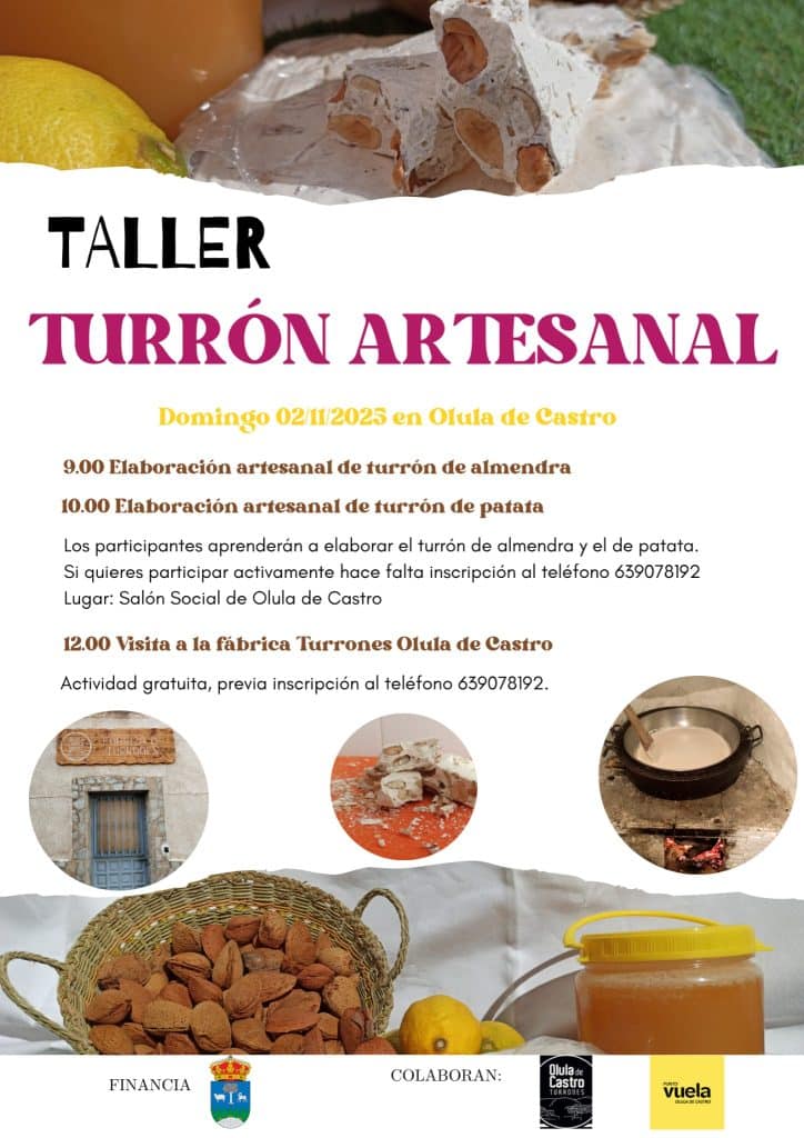 Taller Turrón Artesanal 2025 Olula de Castro