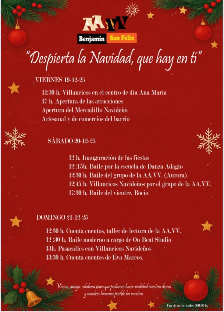 Mercadillo navideño Rambla Amatiteros Almería 2025